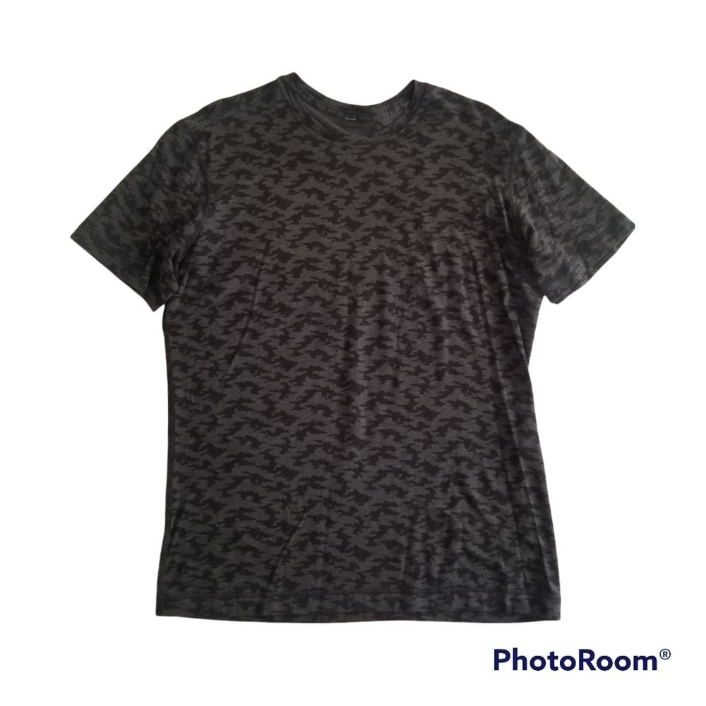 LULULEMON 5 Year Basic Short Sleeve T-shirt Camo Black Gray